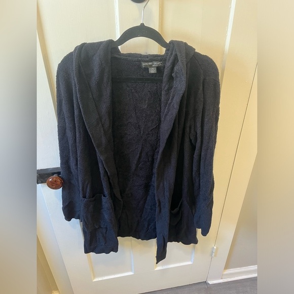 Barefoot Dreams Bamboo Chic Lite Long Cardigan Black Women’s Large/XL - Picture 3 of 5